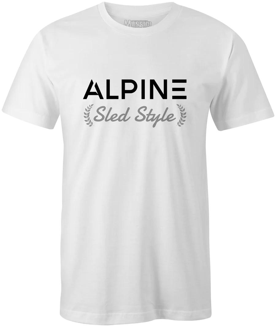 alpine sled style tee - classic white